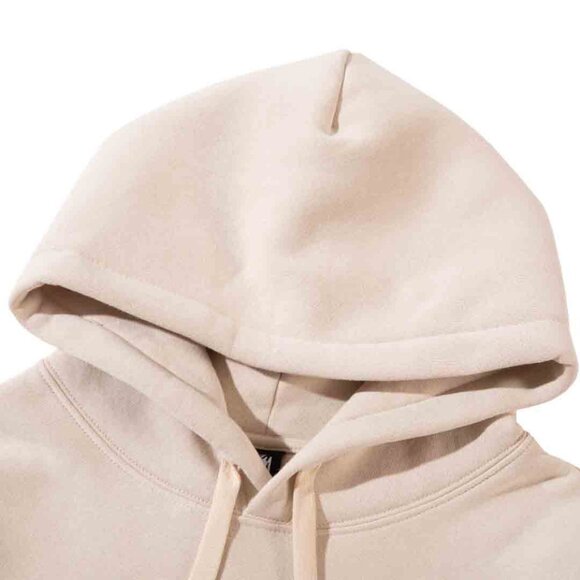 Men's Stussy Cream Printed Hooded Drawstring Sweatshirt Size: M - Picture 9 of 12